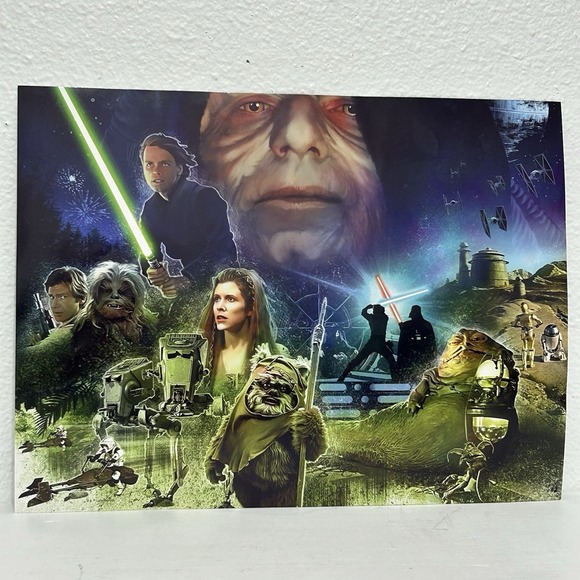 Star Wars Disney Prime 3D 2-pack Puzzles Millennium Falcon & Return Of The Jedi - Picture 14 of 15